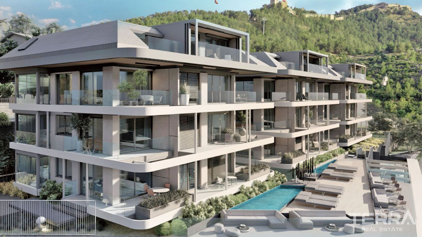 Elegant Flats in the Hearth of Alanya with Panoramic Sea View