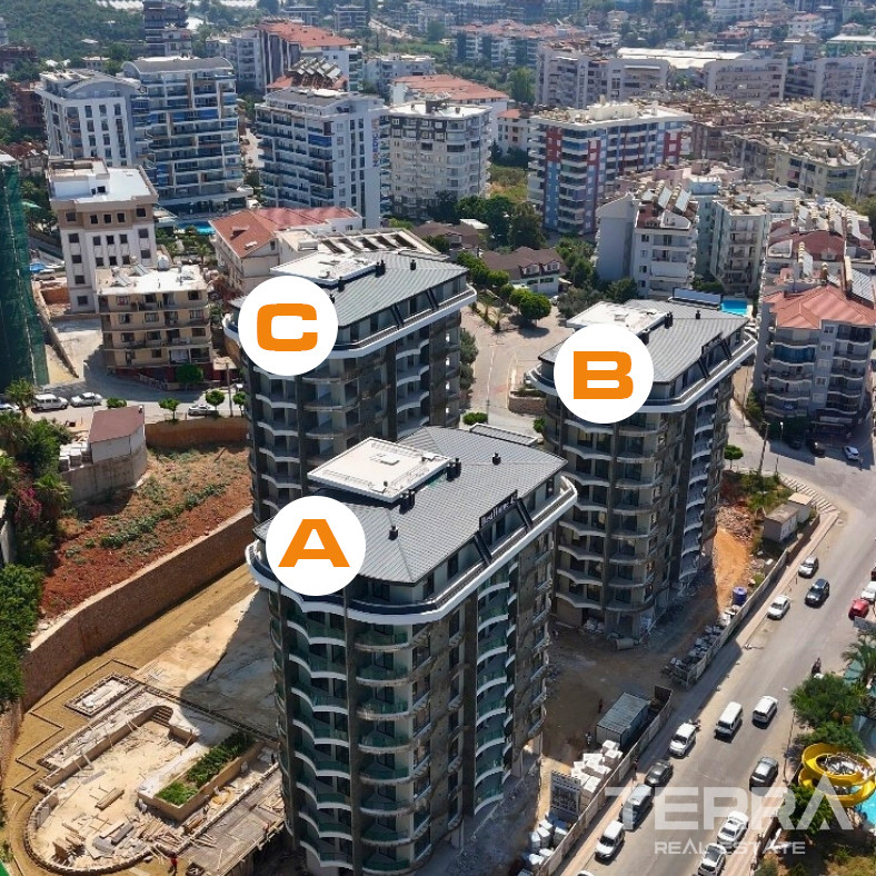 Brand New Apartments in Alanya Tosmur 200 m to the Beach - 101445