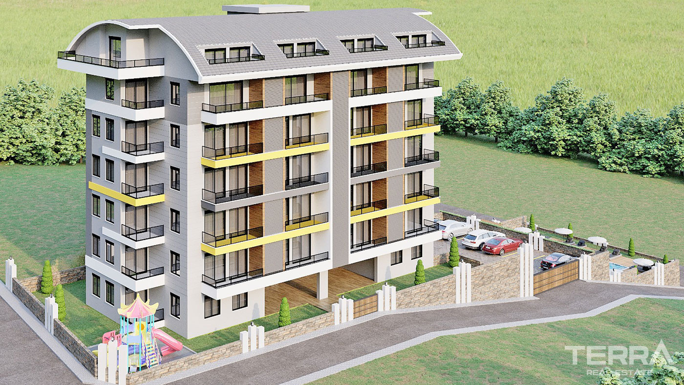 Well-Located Apartments in Alanya, Avsallar with Modern Design - 68400