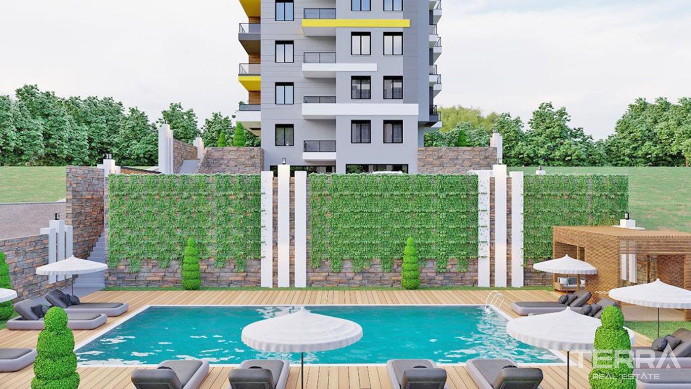 Well-Located Apartments in Alanya, Avsallar with Modern Design - 68403