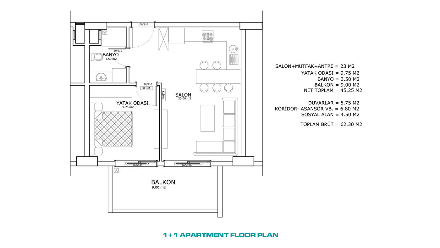 Well-Located Apartments in Alanya, Avsallar with Modern Design - 68415