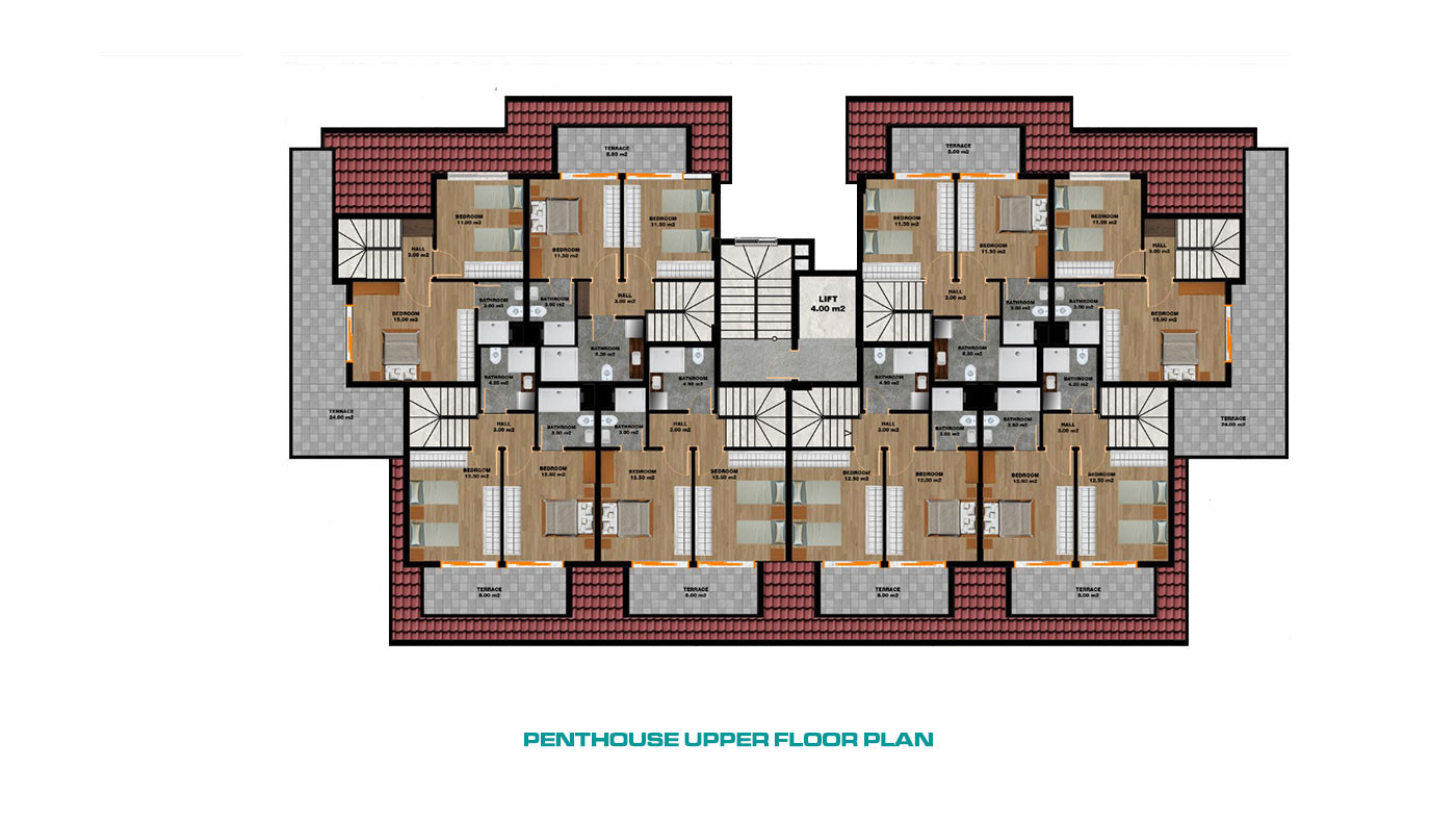 Well-Located Apartments in Alanya, Avsallar with Modern Design - 68417