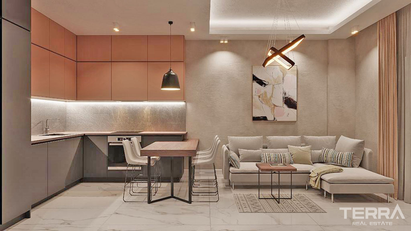 Well-Located Apartments in Alanya, Avsallar with Modern Design - 68420