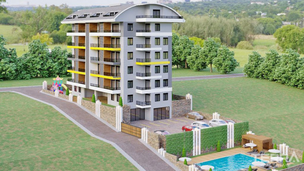 Dobrze zlokalizowane apartamenty w Alanyi, Avsallar z nowoczesnym designem