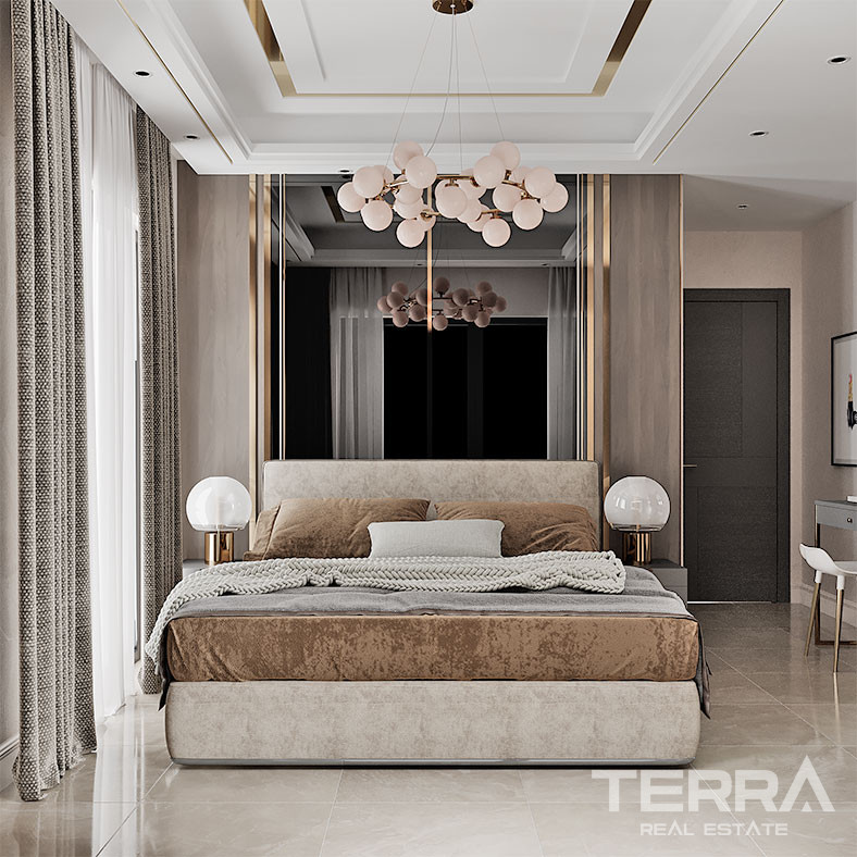 Semi-Detached Alanya Villas with Private Pool in Avsallar - 68582