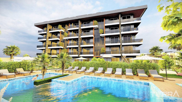 Centralnie położone luksusowe apartamenty w pobliżu plaży w Oba w Alanyi