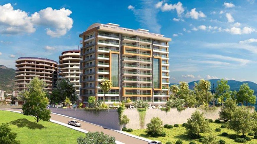 Lejligheder med havudsigt i Alanya centrum – Sun Palace Tower - 1907