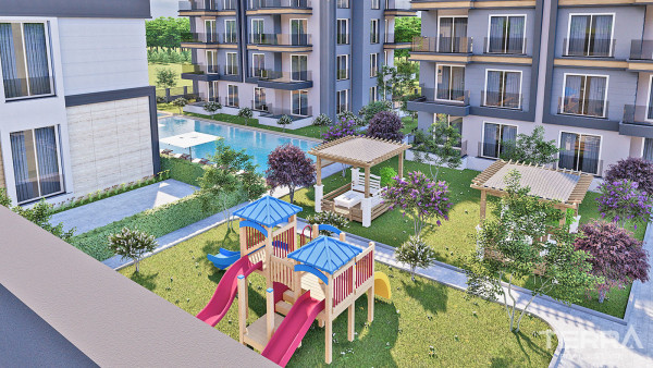 Apartamenty inwestycyjne z widokiem na basen lub ulicę w Antalyi, Altıntaş