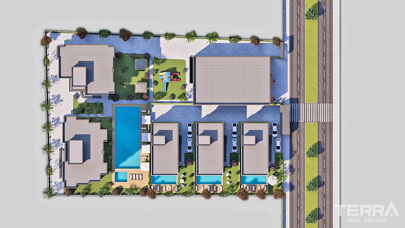 Luxury Living Villas in Secure Complex in Antalya, Altıntaş - 68861