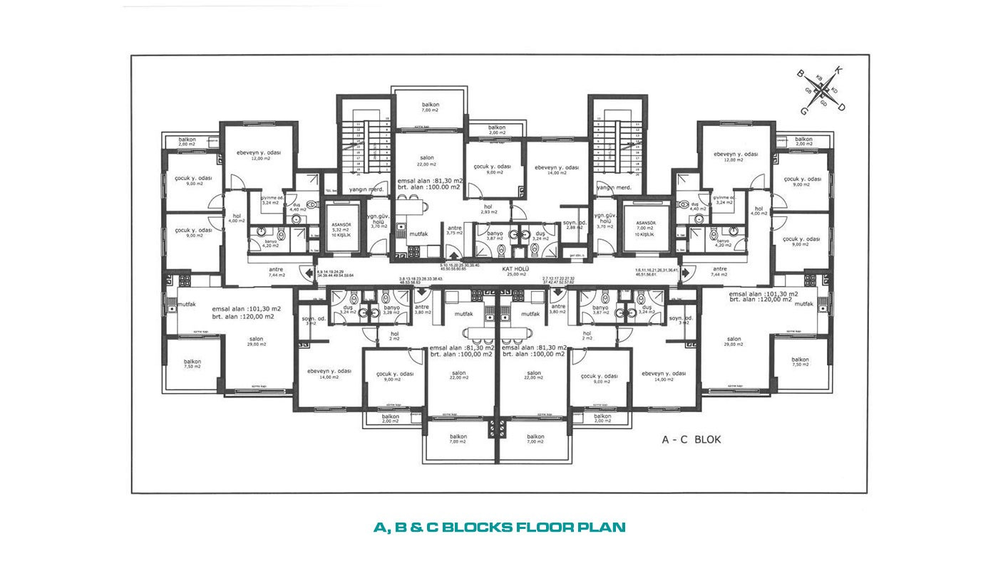 Sun-Soaked Sea View Apartments in Tece, Mersin Close to the Beach - 69117