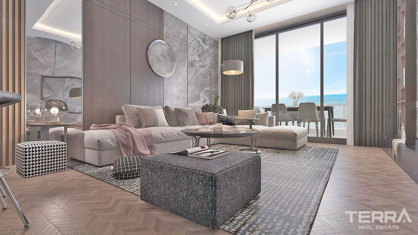 Sun-Soaked Sea View Apartments in Tece, Mersin Close to the Beach - 69121