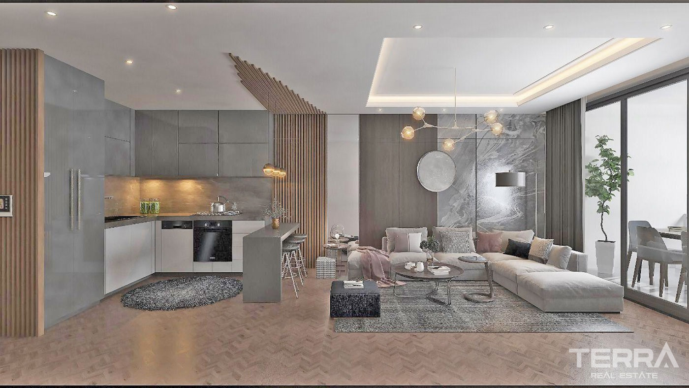 Sun-Soaked Sea View Apartments in Tece, Mersin Close to the Beach - 69123