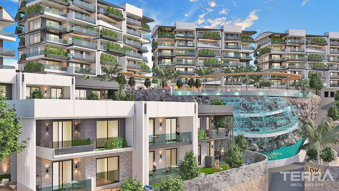 Modernly Designed Alanya Villas Intertwined with Nature in Kargıcak - 69299