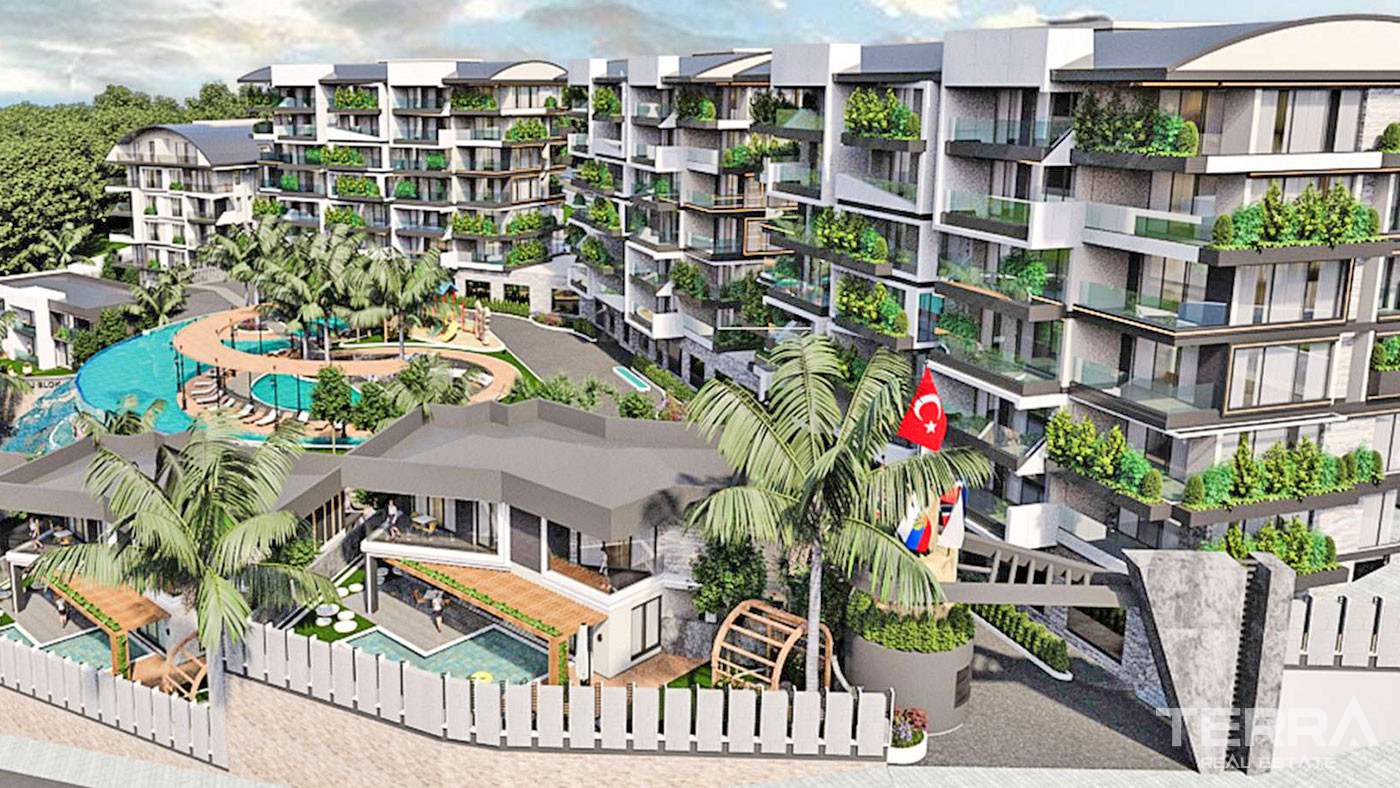 Modernly Designed Alanya Villas Intertwined with Nature in Kargıcak - 69301