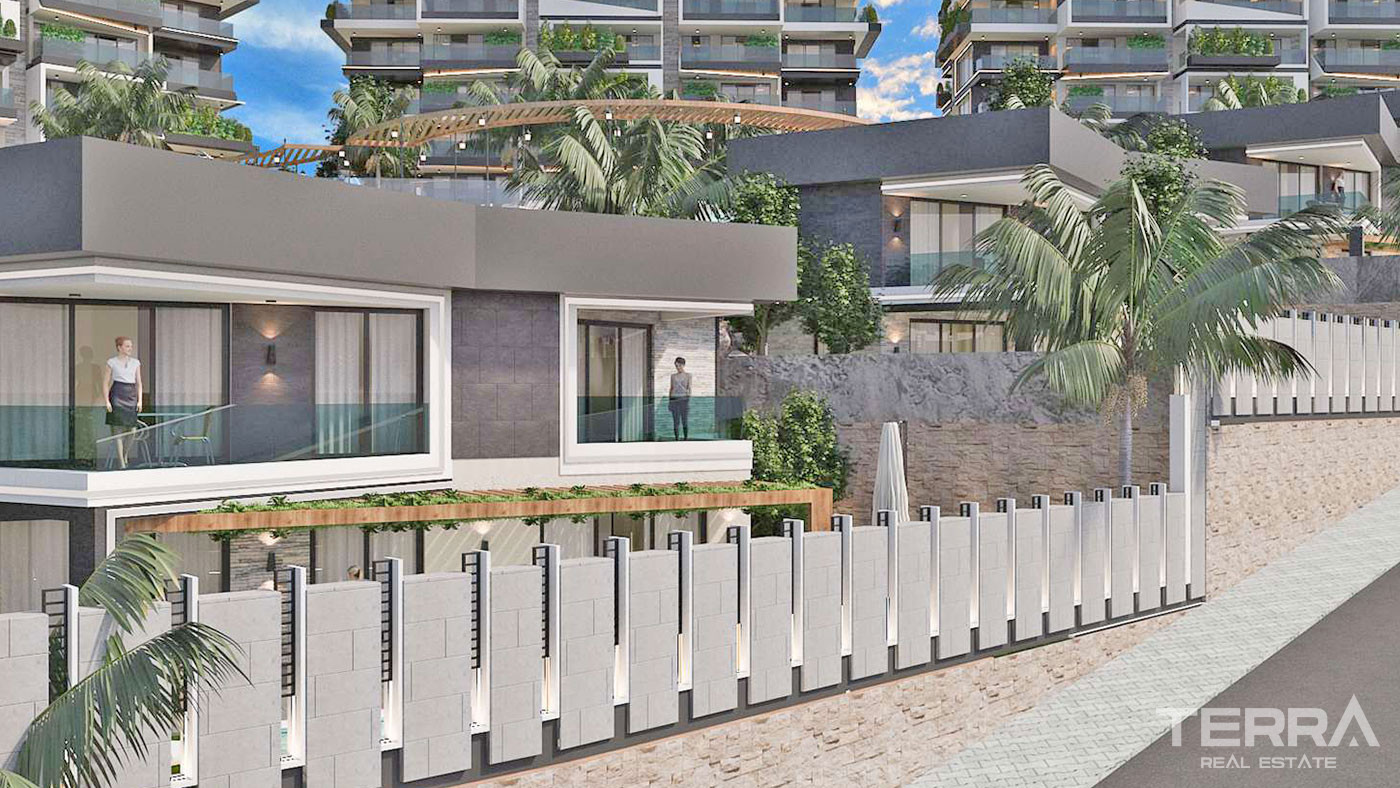 Modernly Designed Alanya Villas Intertwined with Nature in Kargıcak - 69303