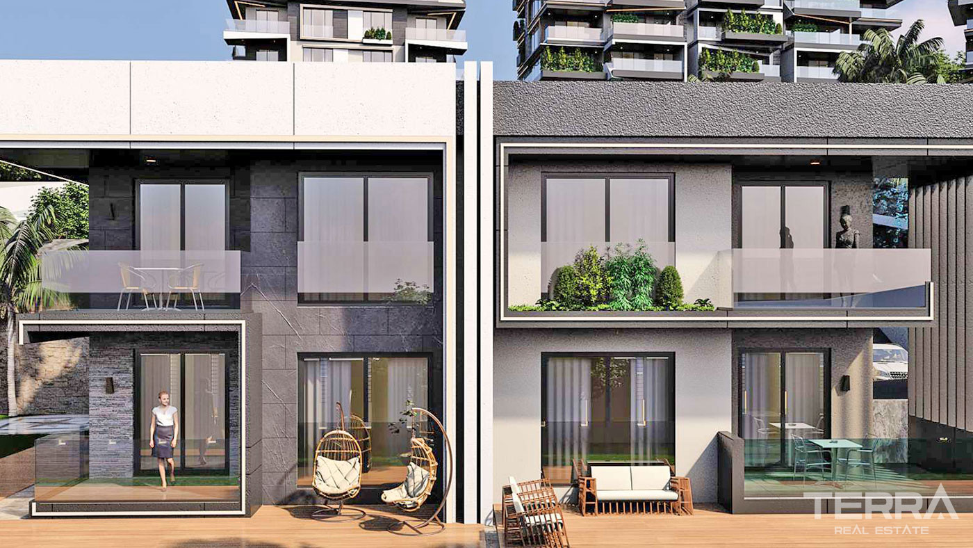 Modernly Designed Alanya Villas Intertwined with Nature in Kargıcak - 69306