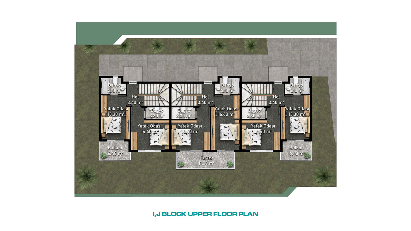 Modernly Designed Alanya Villas Intertwined with Nature in Kargıcak - 69321
