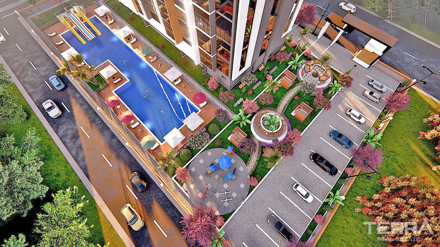 Citizenship Approved Apartments in Mersin, Mezitli with Sea View - 69326