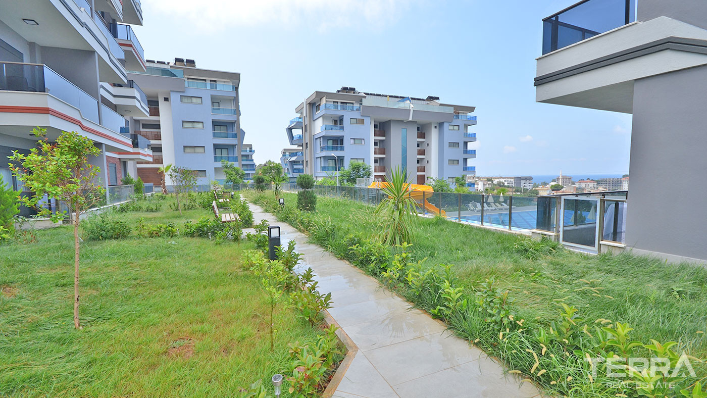 Apartament z widokiem na morze w Kargıcak w Alanyi w pobliżu plaży - 69511