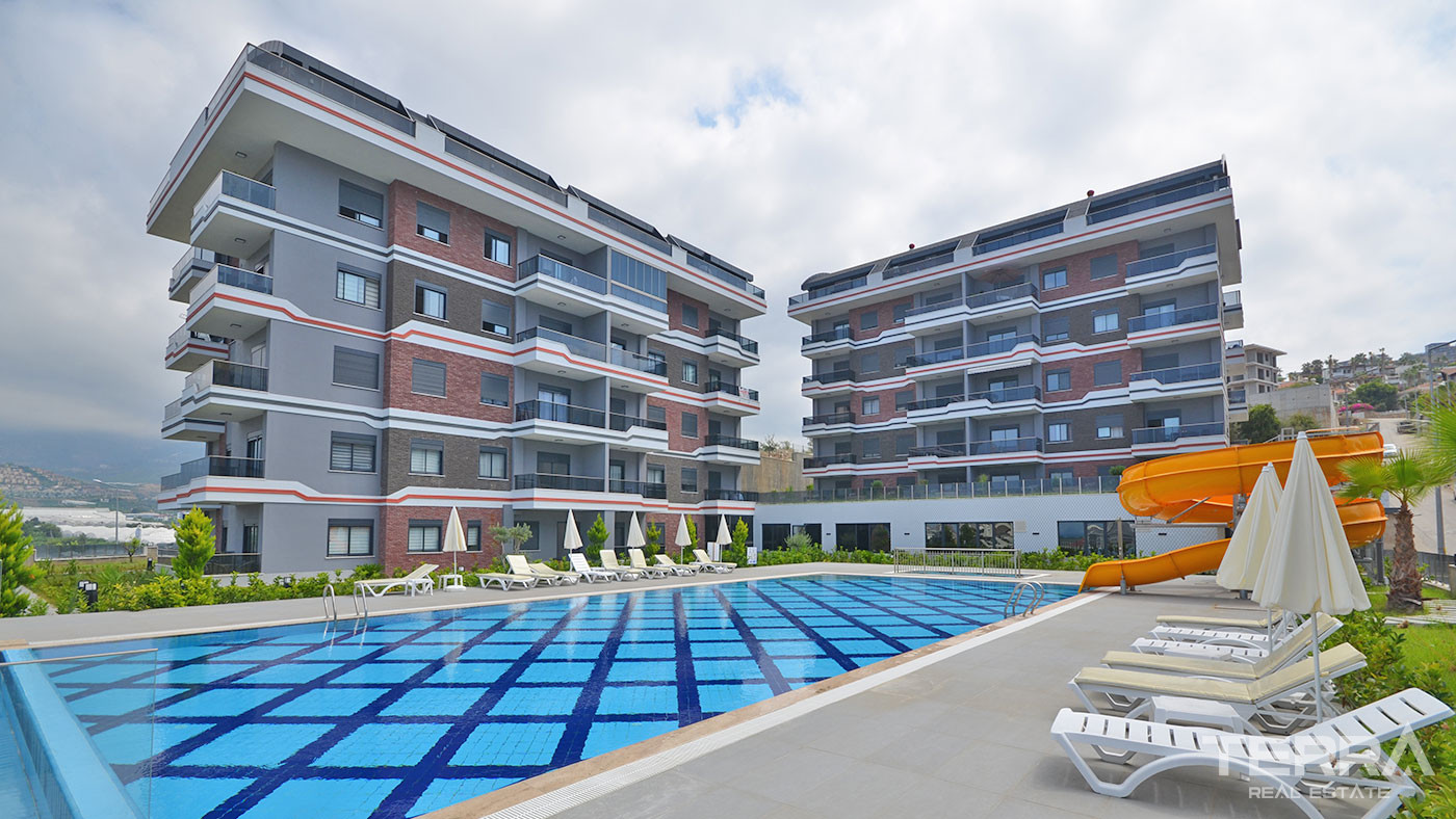 Apartament z widokiem na morze w Kargıcak w Alanyi w pobliżu plaży - 69514