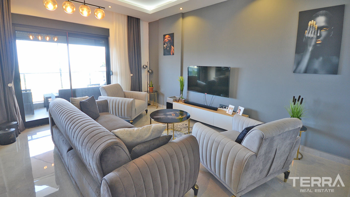 Apartament z widokiem na morze w Kargıcak w Alanyi w pobliżu plaży - 69517