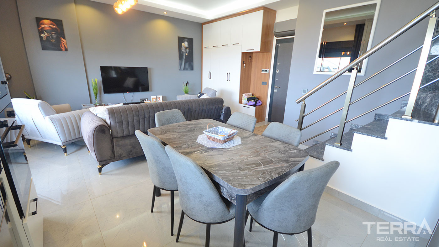 Apartament z widokiem na morze w Kargıcak w Alanyi w pobliżu plaży - 69520