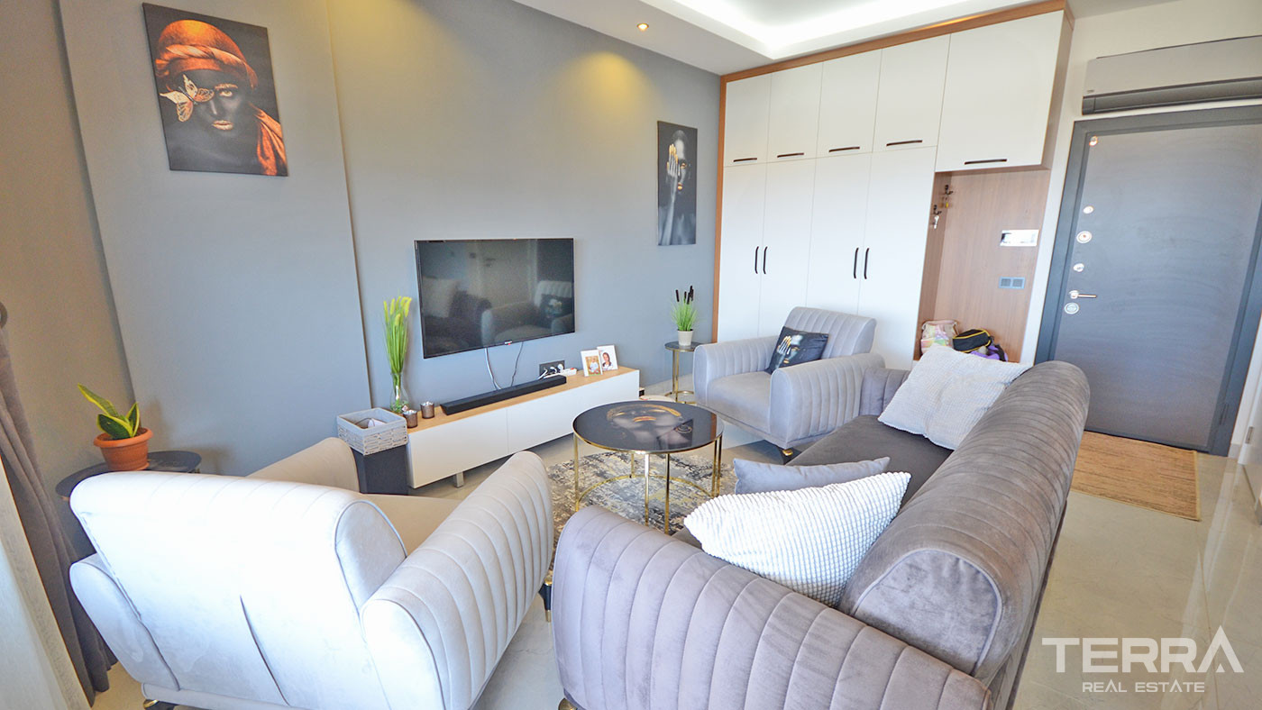 Apartament z widokiem na morze w Kargıcak w Alanyi w pobliżu plaży - 69521