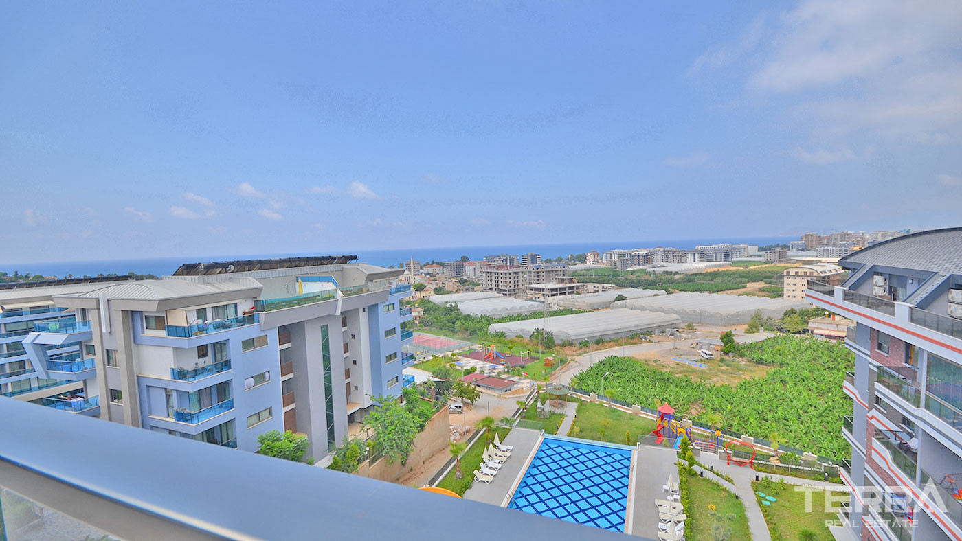 Apartament z widokiem na morze w Kargıcak w Alanyi w pobliżu plaży - 69531