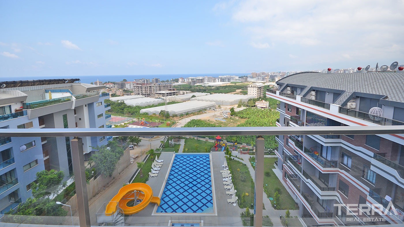 Apartament z widokiem na morze w Kargıcak w Alanyi w pobliżu plaży - 69532