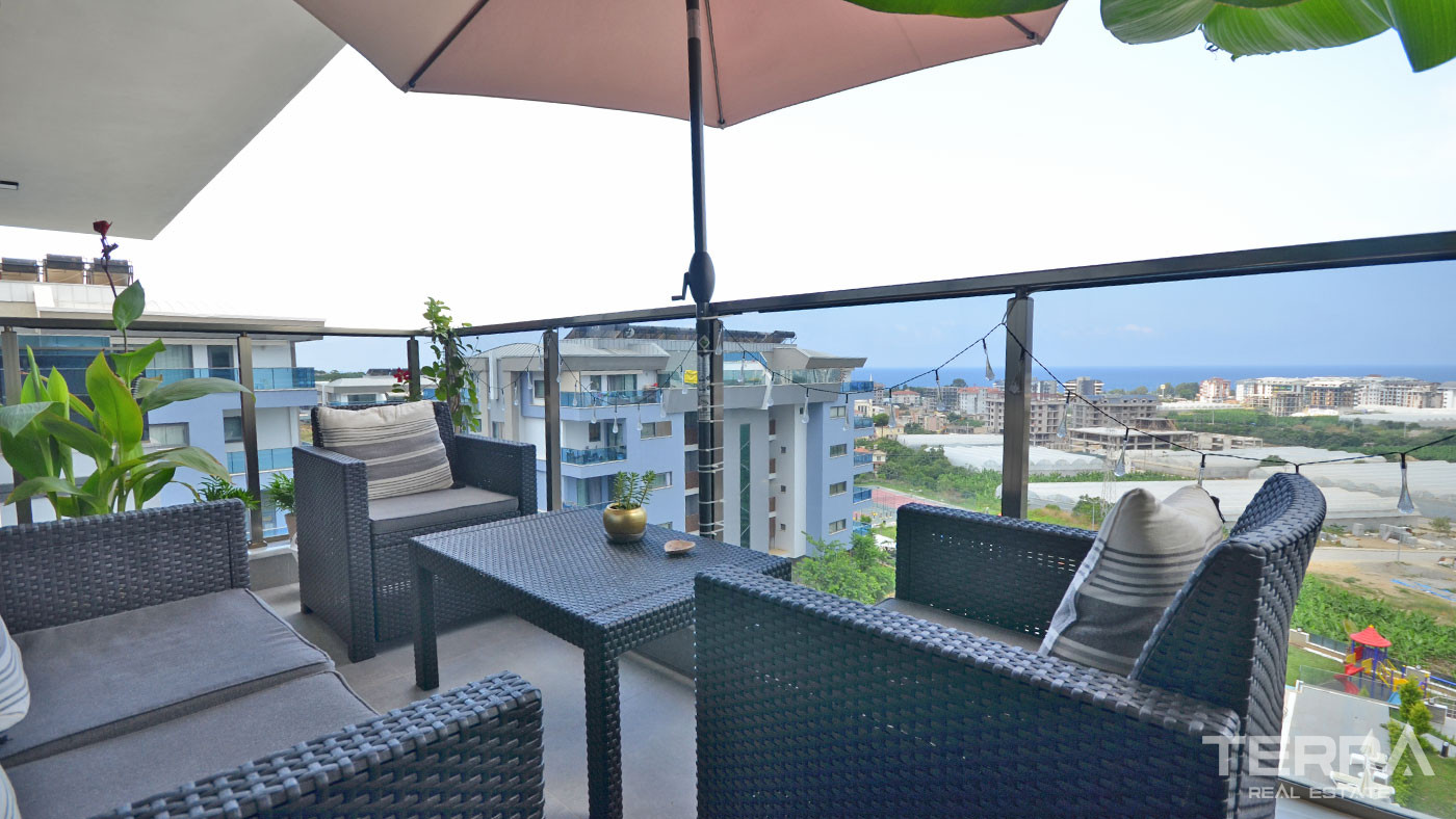 Resale Apartment Sea View in Kargıcak, Alanya Close to the Beach