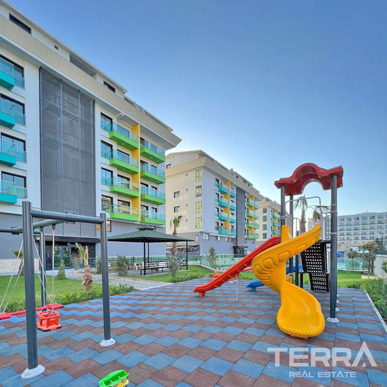 Cozy Resale Apartment 100 m Distance to the Beach  in Alanya Kargıcak - 69749