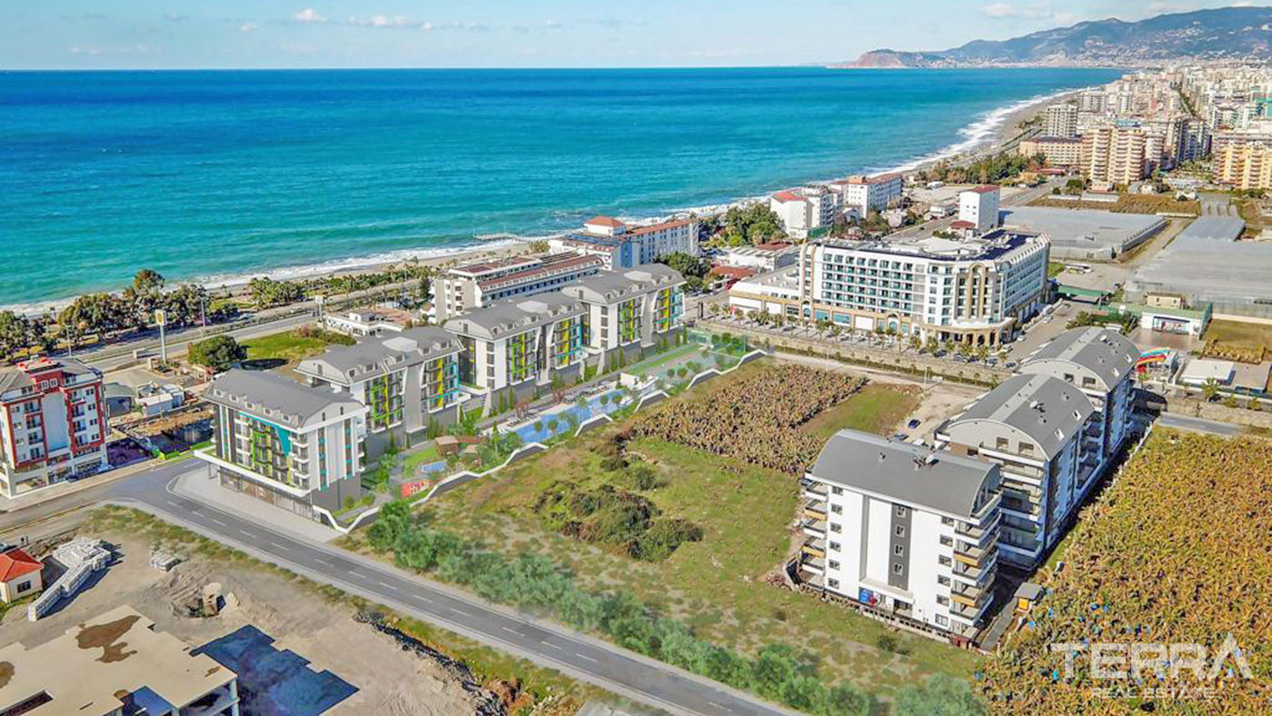 Cozy Resale Apartment 100 m Distance to the Beach  in Alanya Kargıcak - 69760