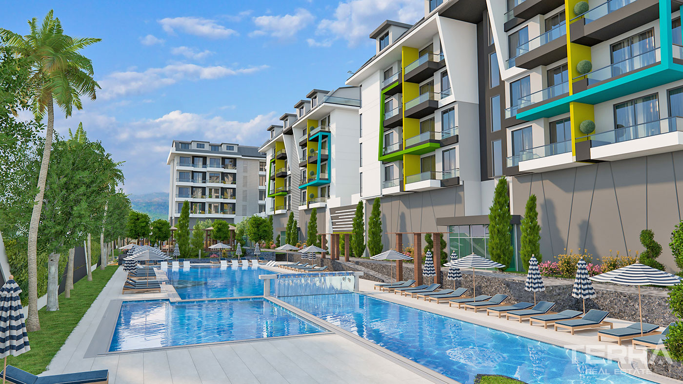 Cozy Resale Apartment 100 m Distance to the Beach  in Alanya Kargıcak
