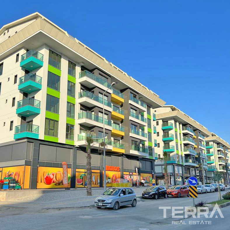 Cozy Resale Apartment 100 m Distance to the Beach  in Alanya Kargıcak - 71179