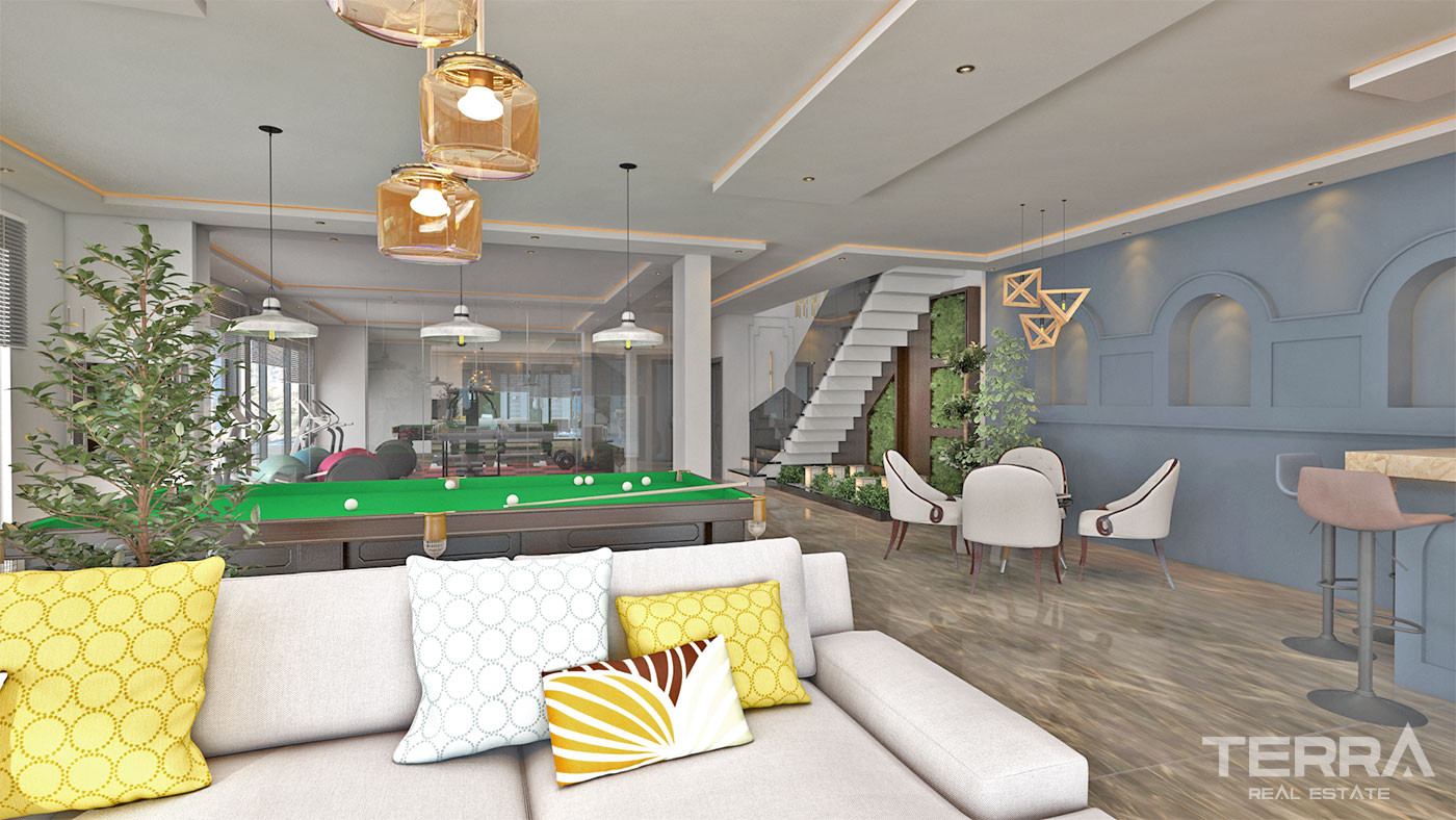 Spacious Sea View Villa with Private Swimming Pool in Alanya Tepe - 69805