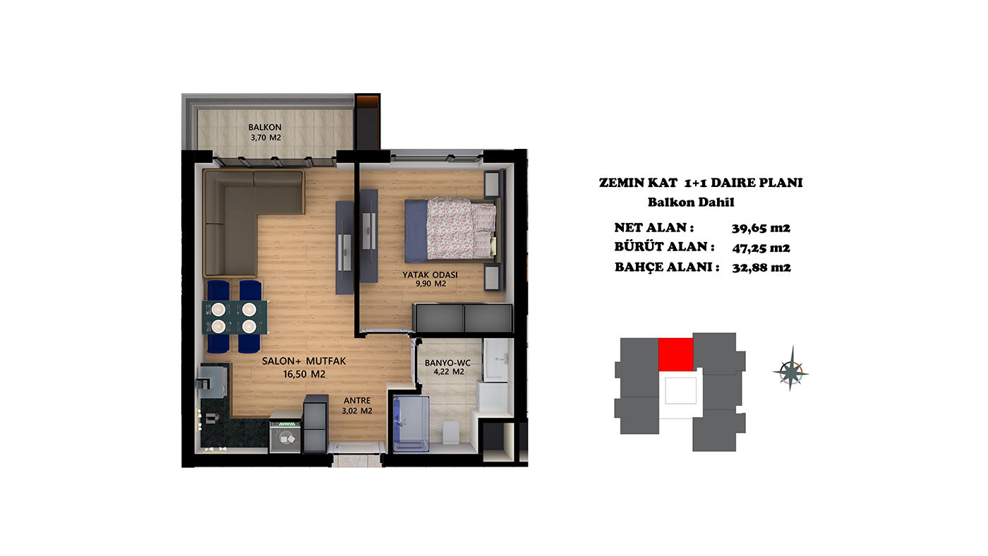 Investment Flats in Antalya Altıntaş with Rich Complex Facilities - 69840