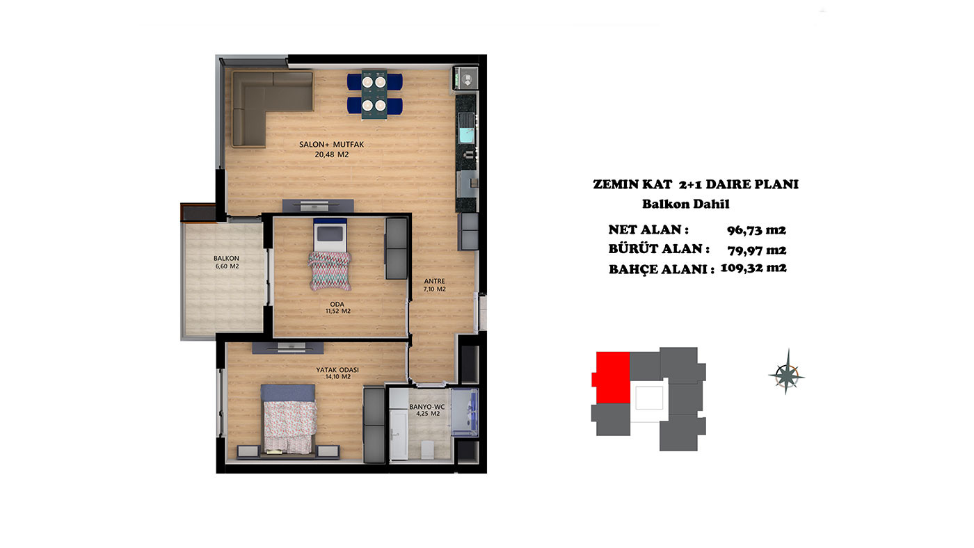 Investment Flats in Antalya Altıntaş with Rich Complex Facilities - 69841