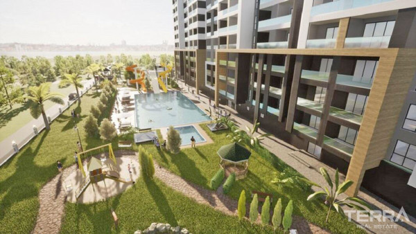 Brand New Spacious Sea View Flats in Erdemli, Mersin 50 m to the Beach