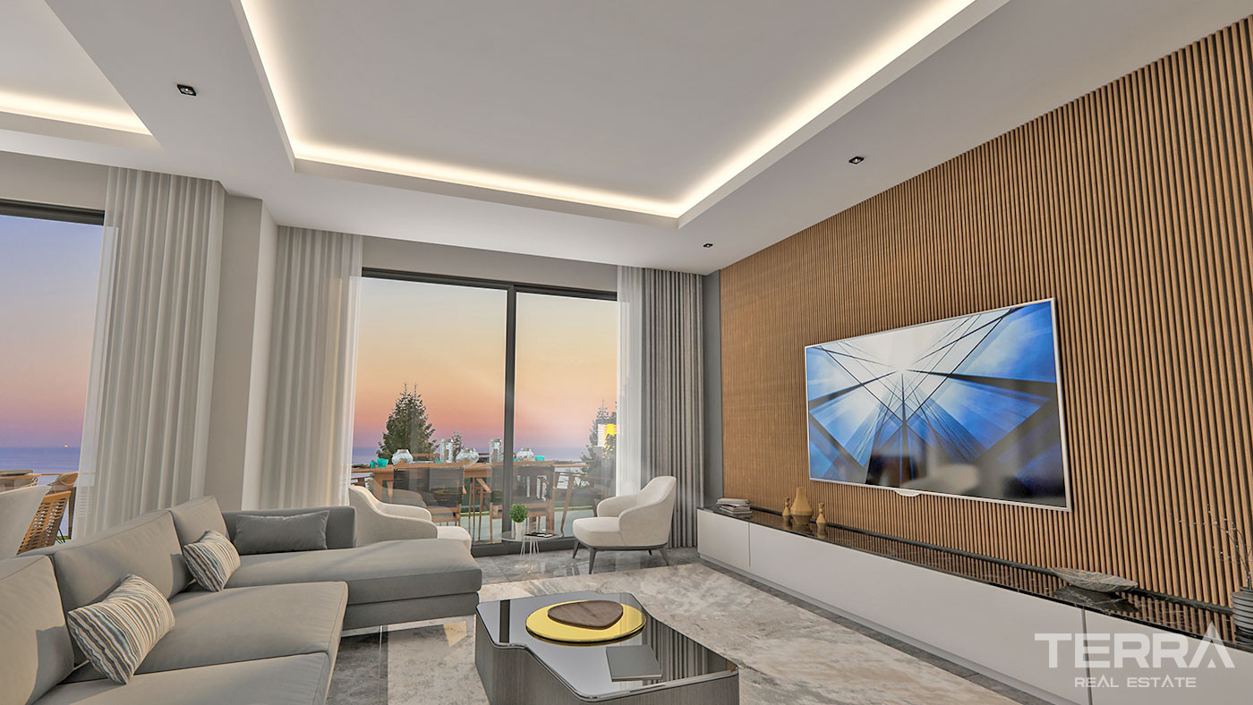 Villen mit Meerblick in Alanya Tepe Entworfen, um Privatsphäre und Komfort zu bieten - 70180