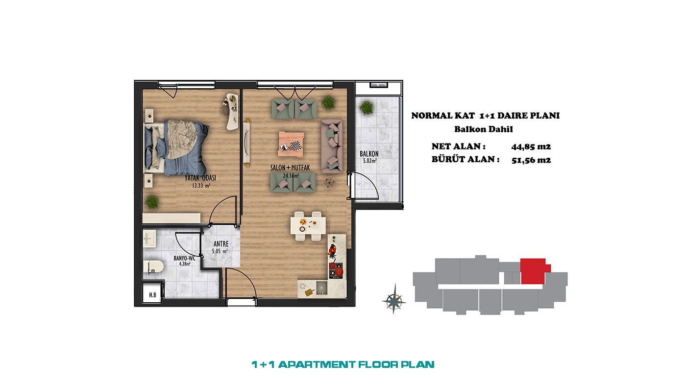 Brand New Investment Apartments in Luxury Complex in Antalya, Altıntaş - 70386
