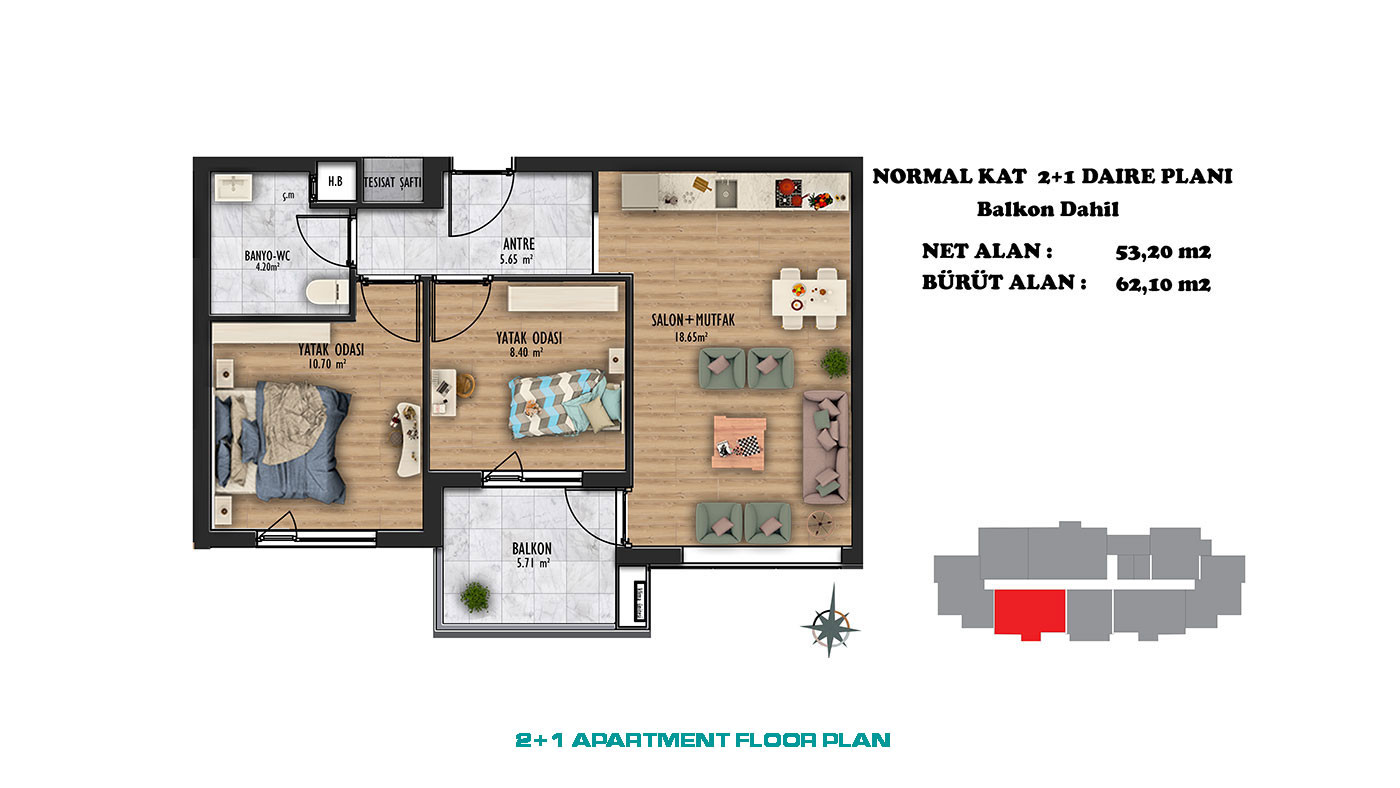 Brand New Investment Apartments in Luxury Complex in Antalya, Altıntaş - 70388
