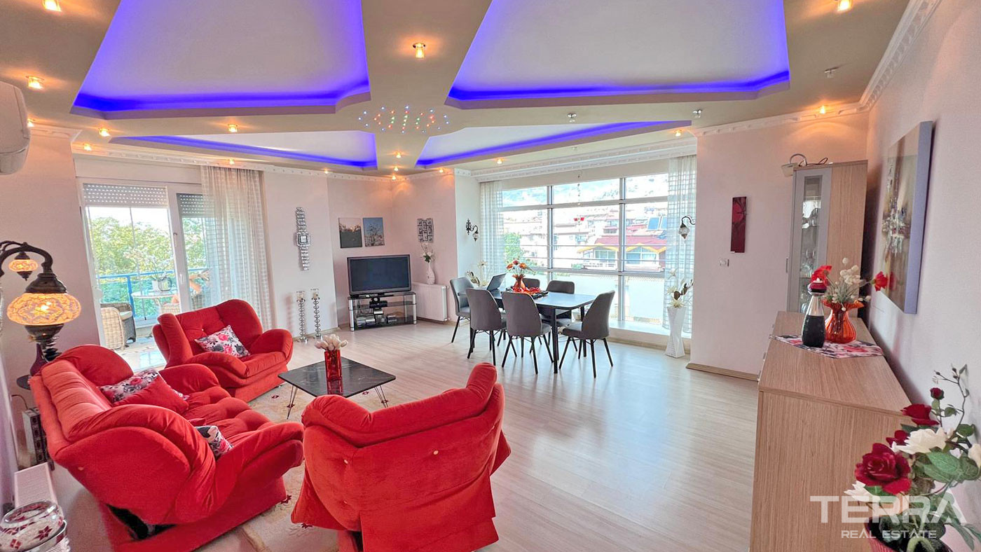Furnished Resale Apartment in Alanya with an Incredible Green View - 70572