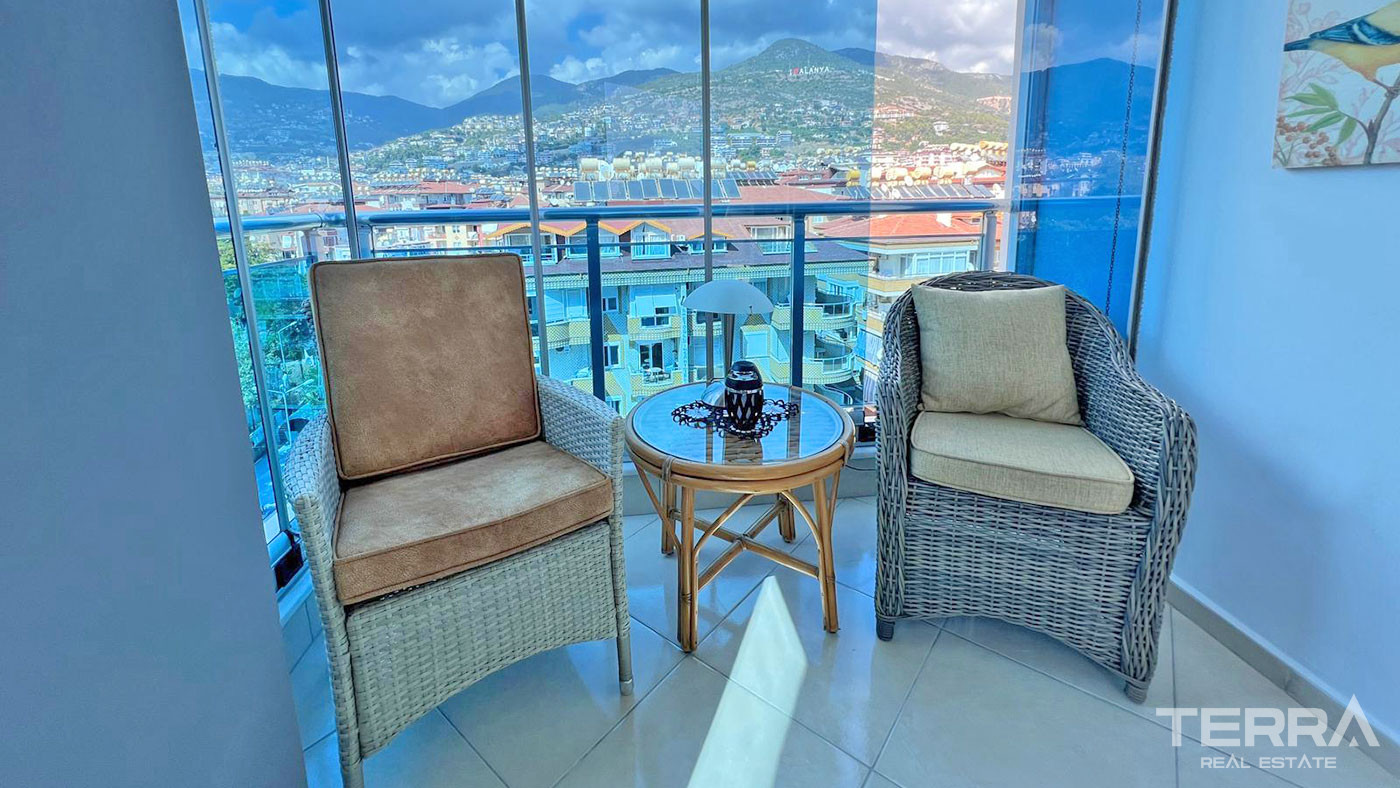 Furnished Resale Apartment in Alanya with an Incredible Green View - 70589