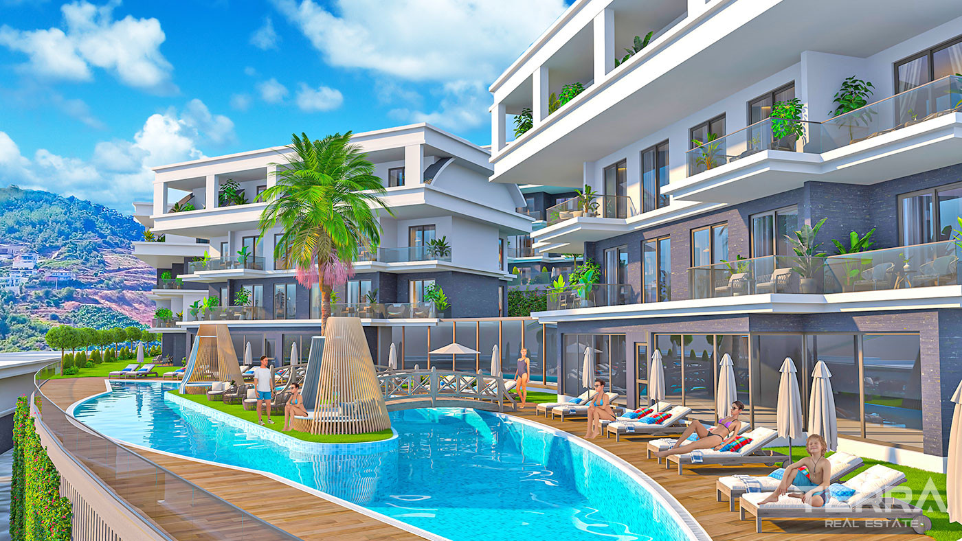 Extensive Social Amenities from Modern and Luxurious Villas in Alanya - 70742