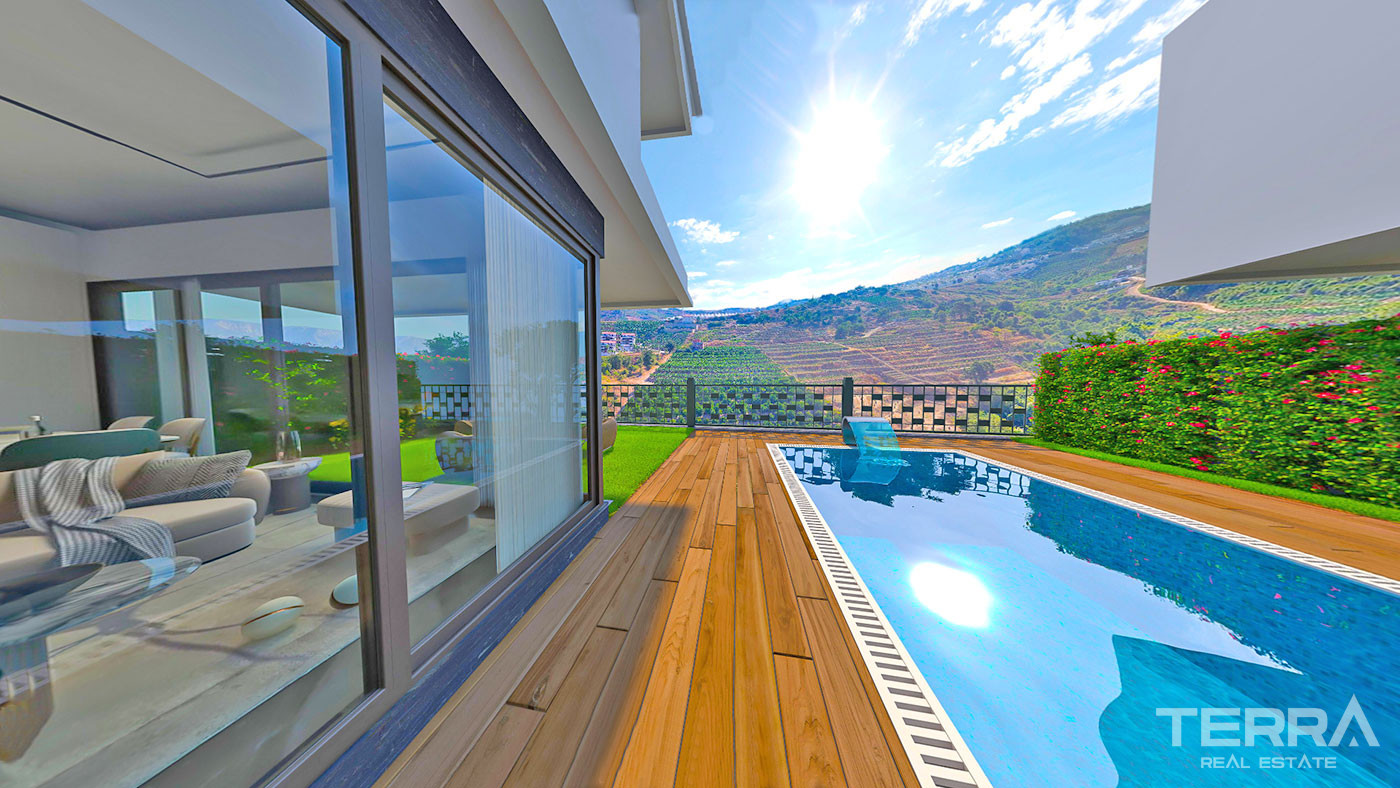 Extensive Social Amenities from Modern and Luxurious Villas in Alanya - 70744