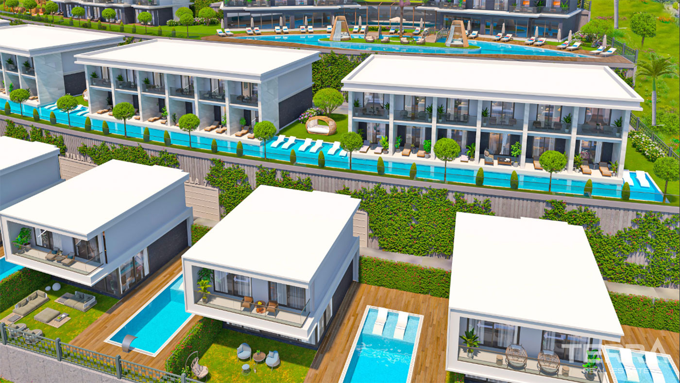 Extensive Social Amenities from Modern and Luxurious Villas in Alanya - 70745