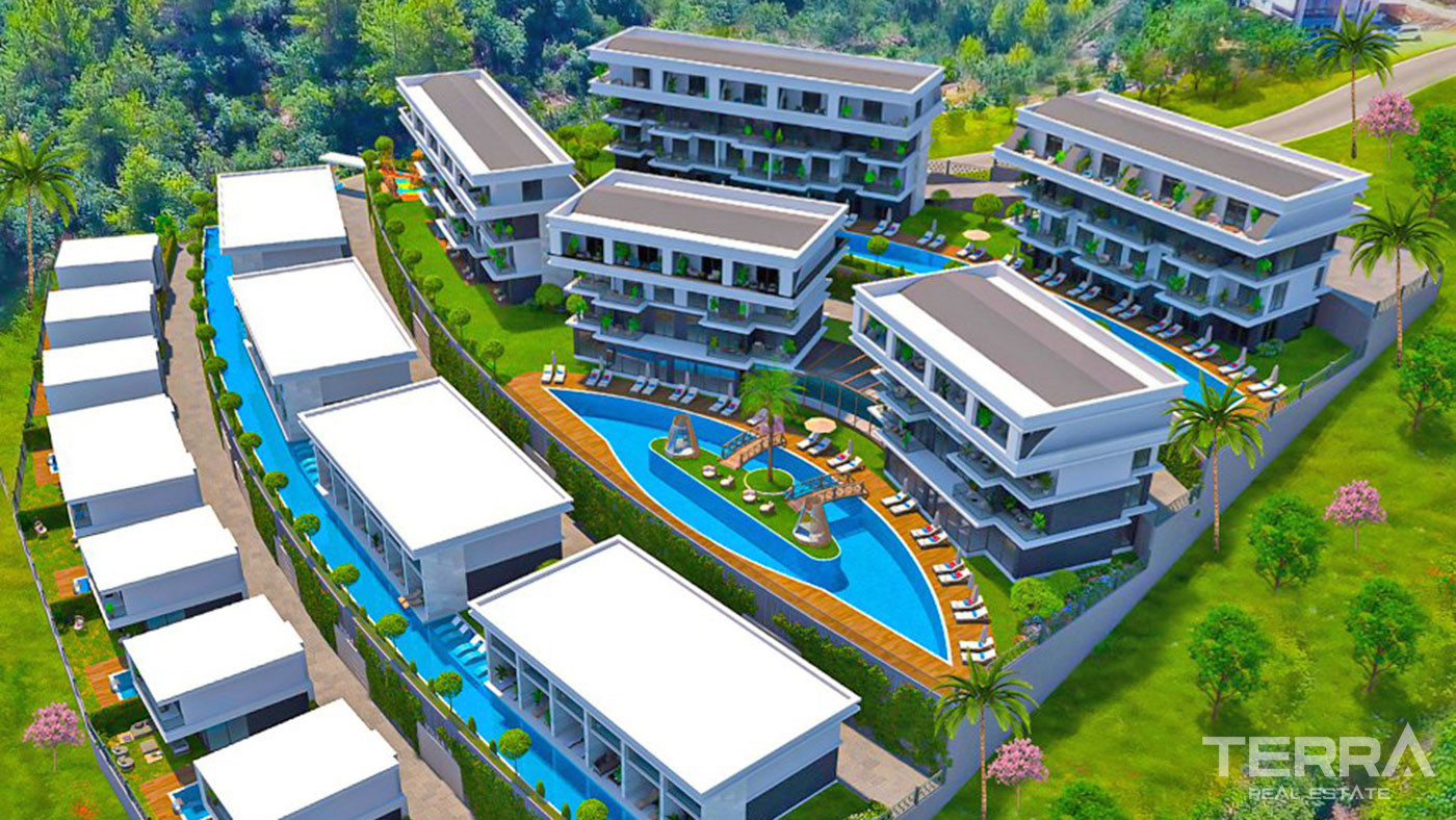 Extensive Social Amenities from Modern and Luxurious Villas in Alanya - 70746