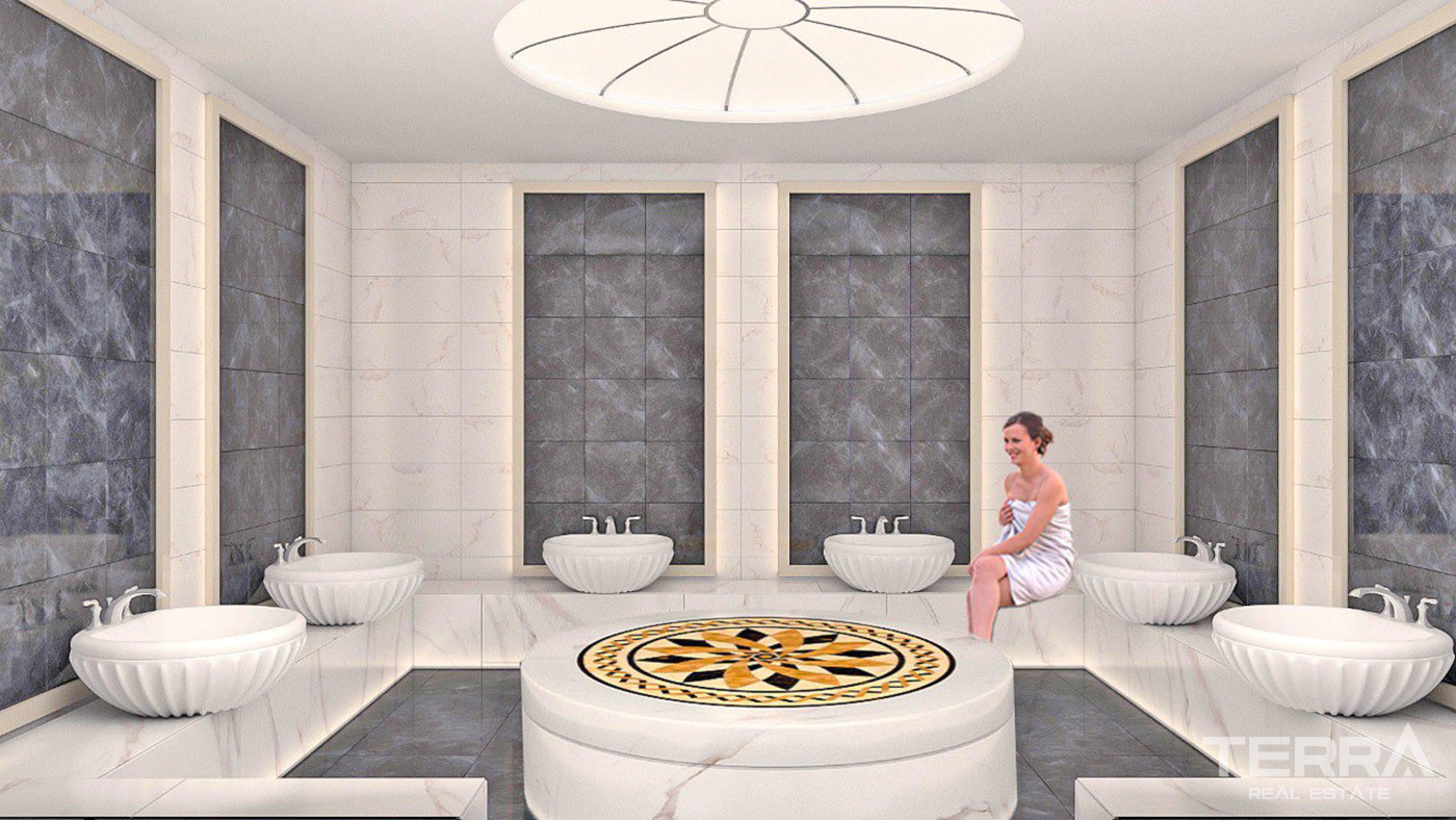 Extensive Social Amenities from Modern and Luxurious Villas in Alanya - 70750