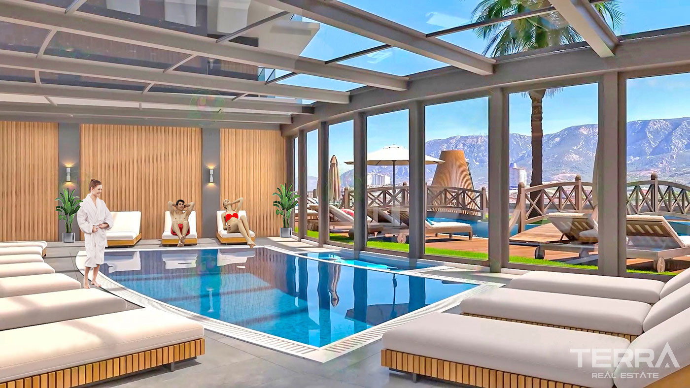 Extensive Social Amenities from Modern and Luxurious Villas in Alanya - 70751