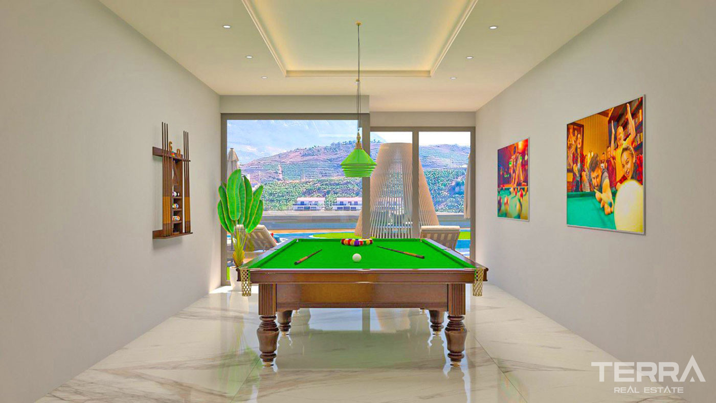 Extensive Social Amenities from Modern and Luxurious Villas in Alanya - 70754